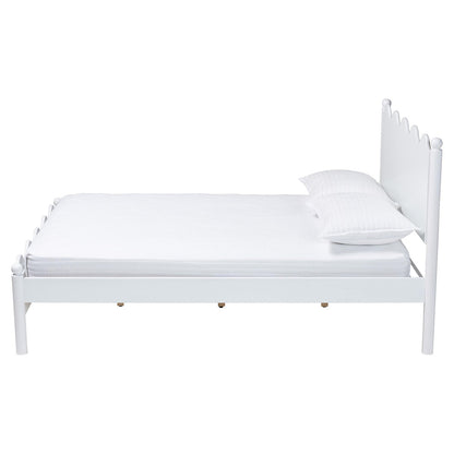 Baxton Studio - Malaya Full Size Bed in White - MG0239-White-Full view 2