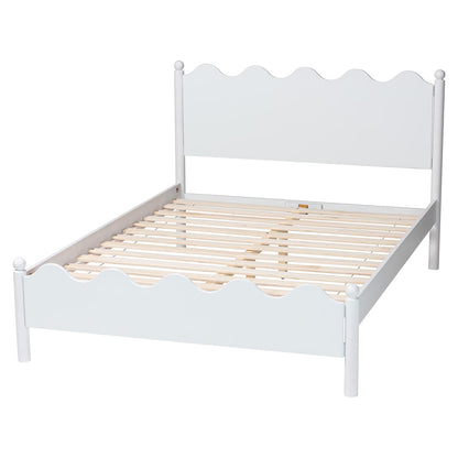 Baxton Studio - Malaya Full Size Bed in White - MG0239-White-Full view 3