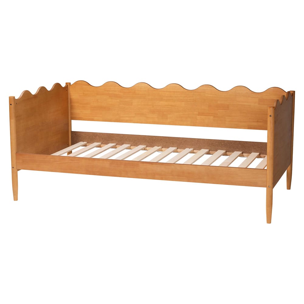 Baxton Studio - Malaya Full Size Daybed in Oak Brown - MG0239-1-NT Oak-Daybed-Full view 3