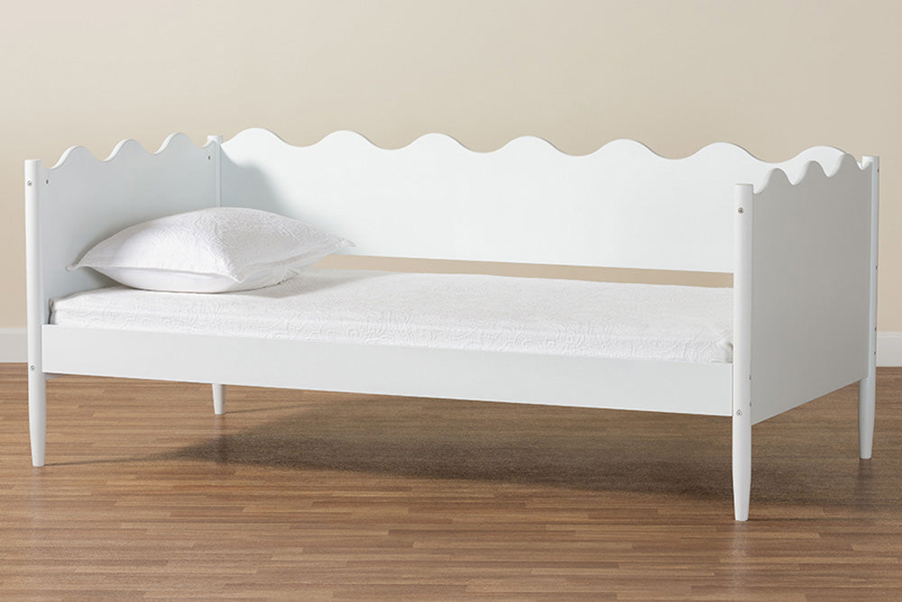 Baxton Studio - Malaya Full Size Daybed - MG0239-1-White-Daybed-Full view 8