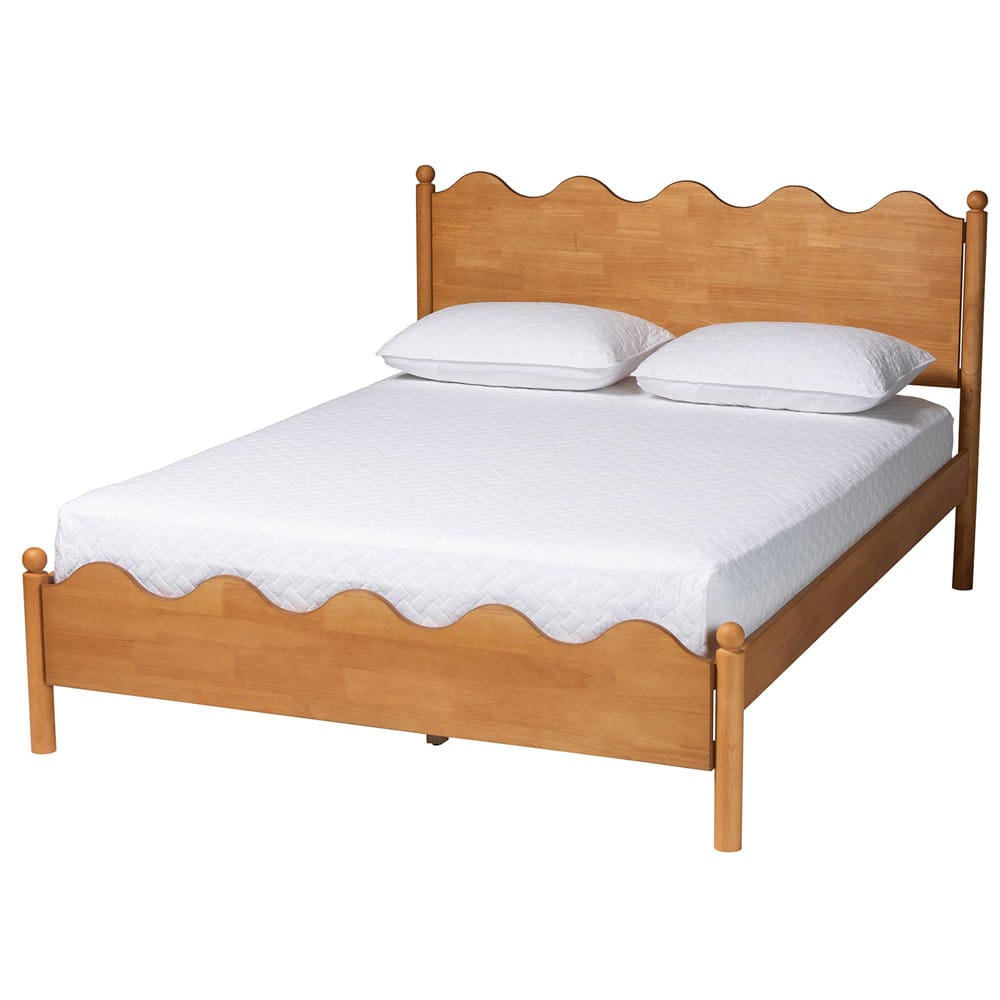Baxton Studio - Malaya Queen Size Bed in Oak Brown - MG0239-NT Oak-Queen view 1