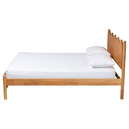 Baxton Studio - Malaya Queen Size Bed in Oak Brown - MG0239-NT Oak-Queen view 2