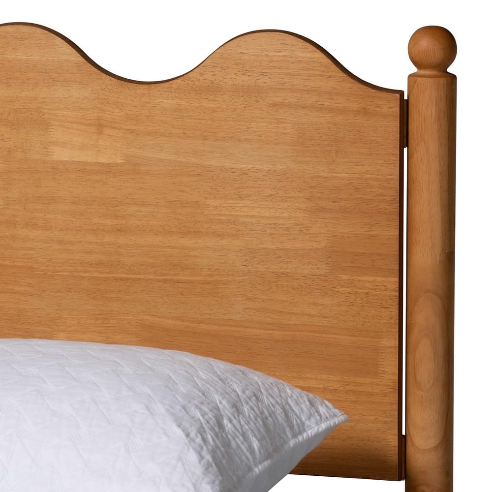 Baxton Studio - Malaya Queen Size Bed in Oak Brown - MG0239-NT Oak-Queen view 4