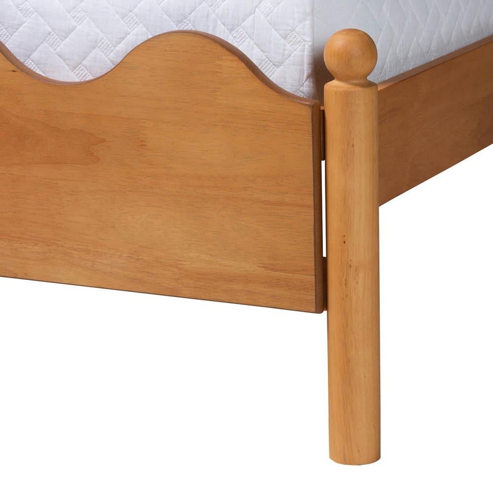 Baxton Studio - Malaya Queen Size Bed in Oak Brown - MG0239-NT Oak-Queen view 5