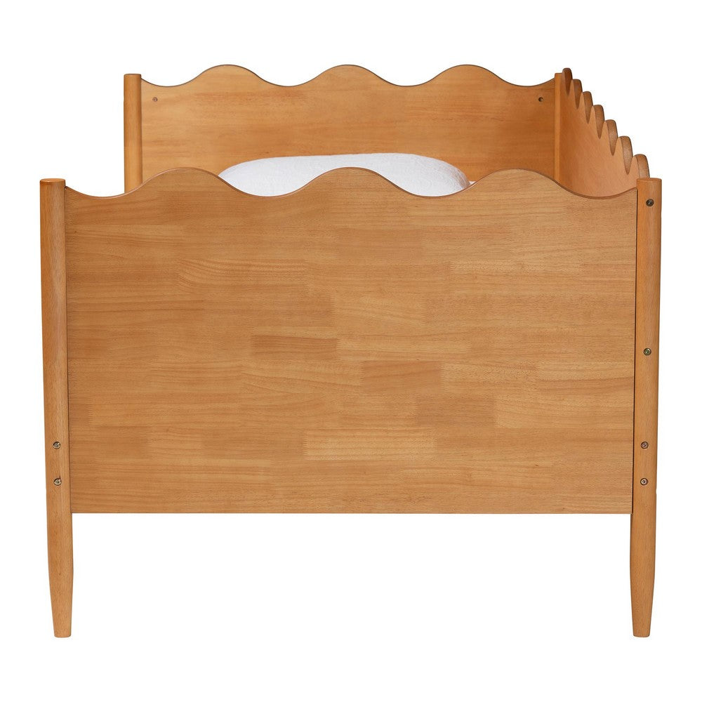 Baxton Studio - Malaya Twin Size Daybed in Oak Brown - MG0239-1-NT Oak-Daybed-Twin view 2