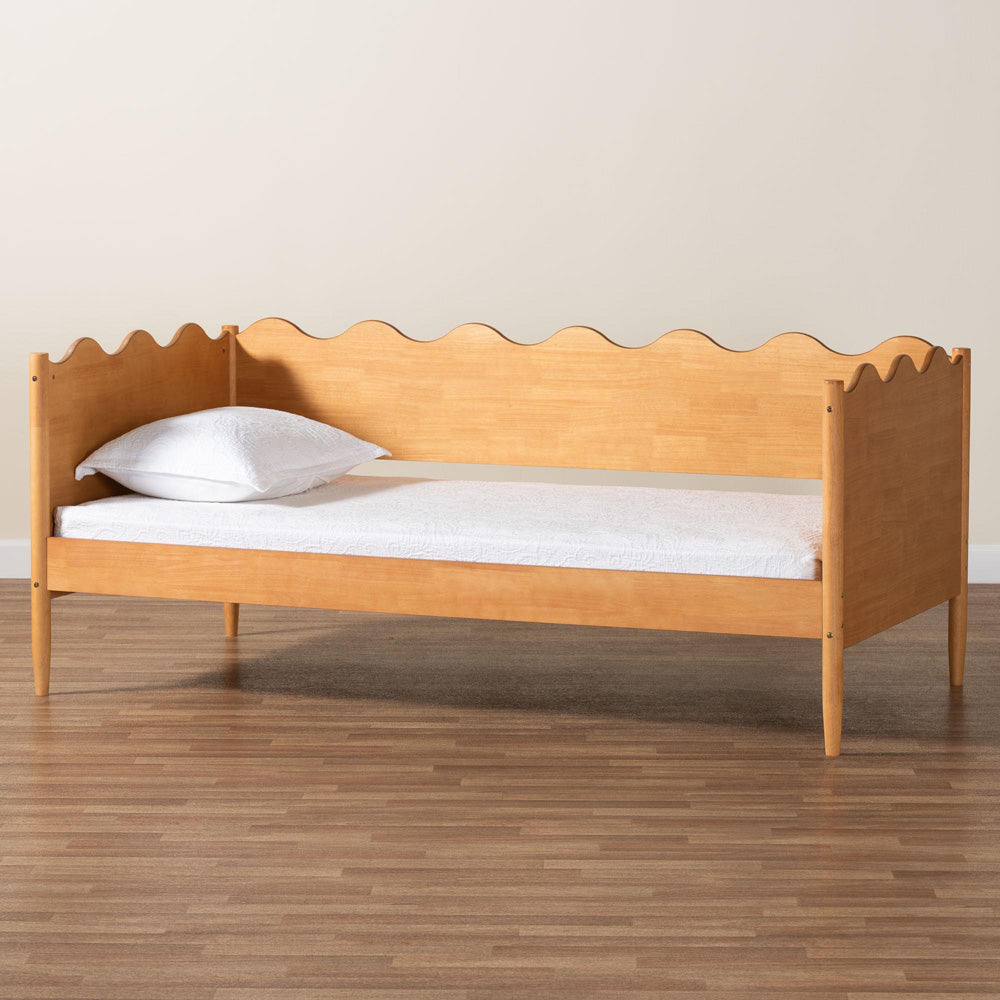 Baxton Studio - Malaya Twin Size Daybed in Oak Brown - MG0239-1-NT Oak-Daybed-Twin view 7