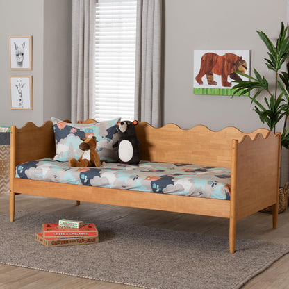Baxton Studio - Malaya Twin Size Daybed in Oak Brown - MG0239-1-NT Oak-Daybed-Twin view 8
