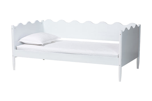 Baxton Studio - Malaya Twin Size Daybed - MG0239-1-White-Daybed-Twin view 1