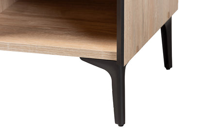Baxton Studio - Malcolm Shoe Cabinet - FP-2405-5005B-Natural/Black-Shoe Cabinet view 7