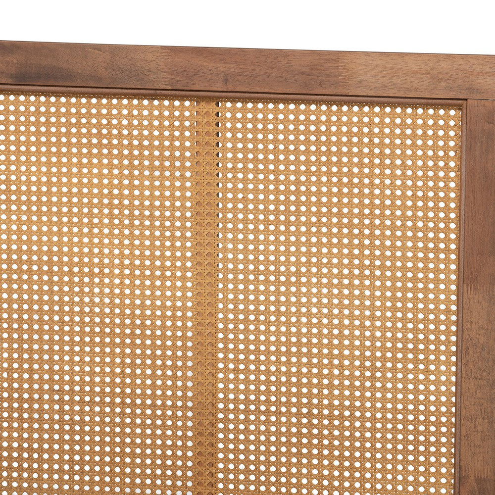 Baxton Studio - Malia King Size Bed in Walnut Brown - MG-0021-3-Walnut-King view 4