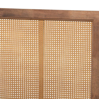 Baxton Studio - Malia King Size Bed in Walnut Brown - MG-0021-3-Walnut-King view 4