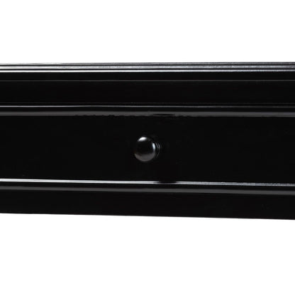 Baxton Studio - Malinda Console Table in Black - JY24A178-Black/Wooden-Console Table view 6