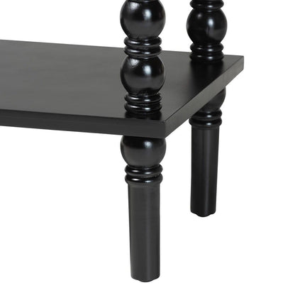 Baxton Studio - Malinda Console Table in Black - JY24A178-Black/Wooden-Console Table view 7