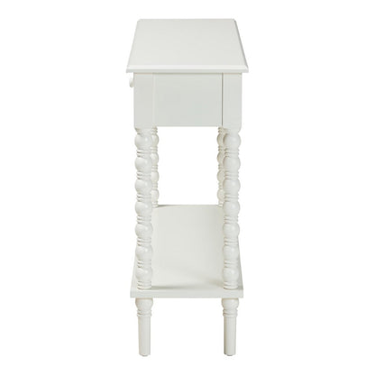 Baxton Studio - Malinda Console Table in White - JY24A178-Off White/Wooden-Console Table view 4
