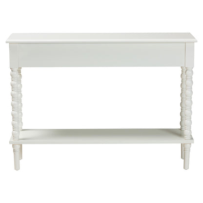 Baxton Studio - Malinda Console Table in White - JY24A178-Off White/Wooden-Console Table view 5