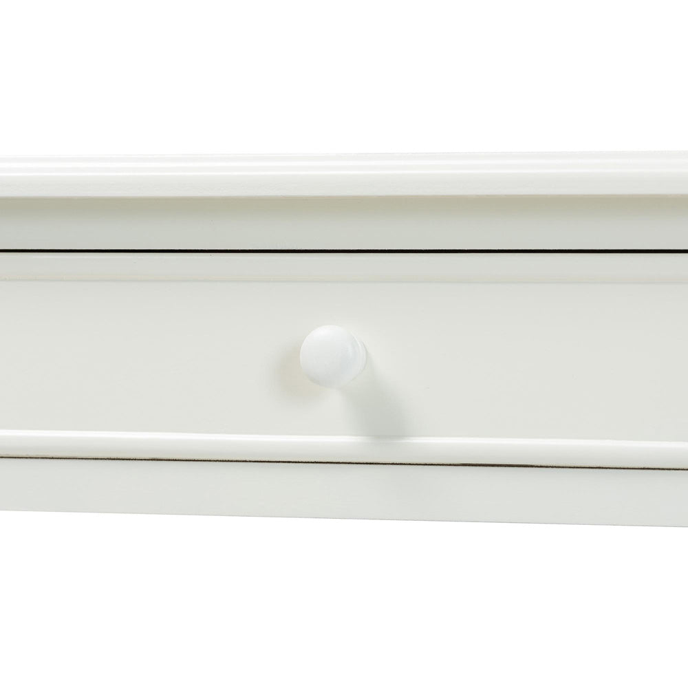 Baxton Studio - Malinda Console Table in White - JY24A178-Off White/Wooden-Console Table view 6