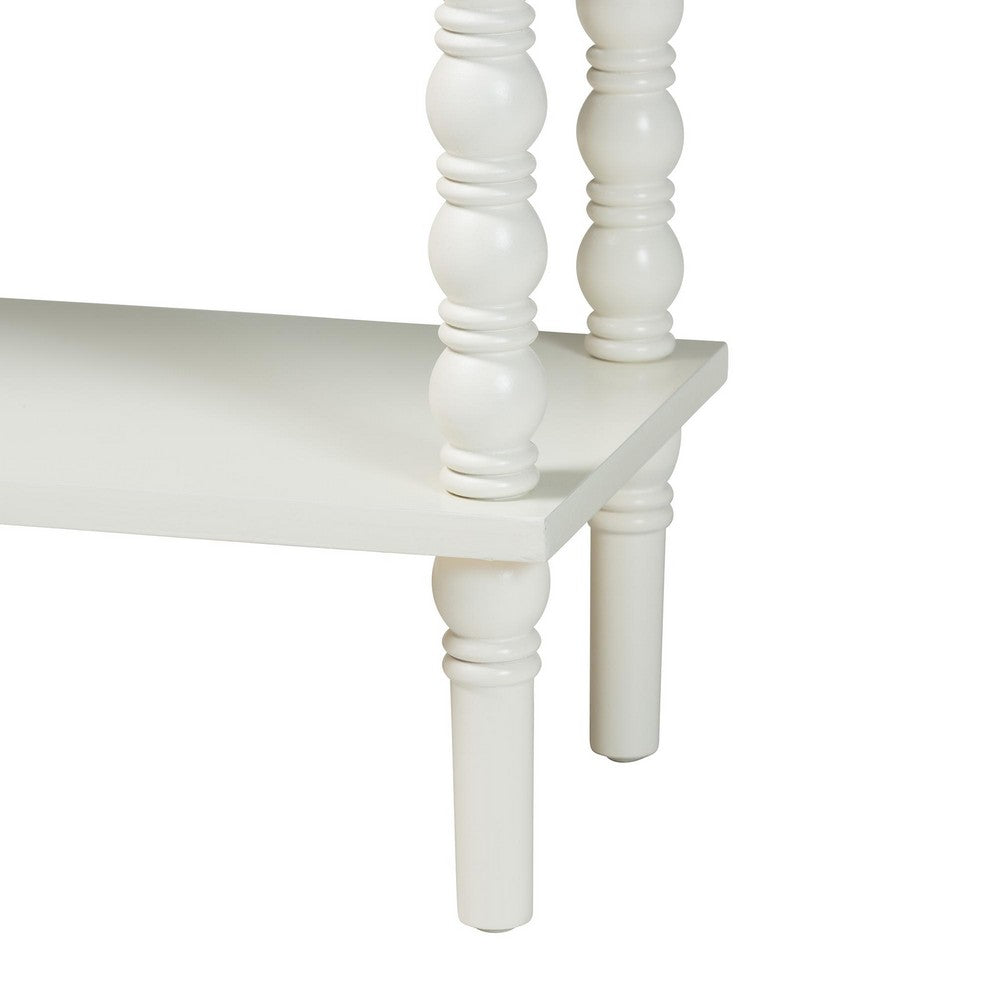 Baxton Studio - Malinda Console Table in White - JY24A178-Off White/Wooden-Console Table view 7