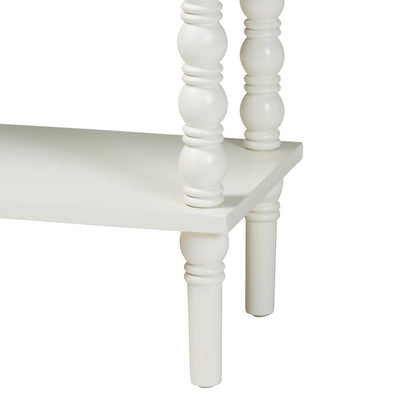 Baxton Studio - Malinda Console Table in White - JY24A178-Off White/Wooden-Console Table view 7
