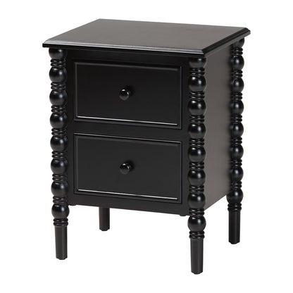 Baxton Studio - Malinda End Table in Black - JY24A172-Black/Wooden-End Table view 1