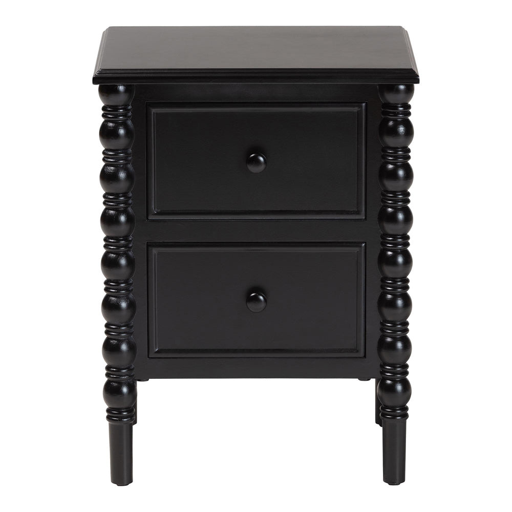 Baxton Studio - Malinda End Table in Black - JY24A172-Black/Wooden-End Table view 3