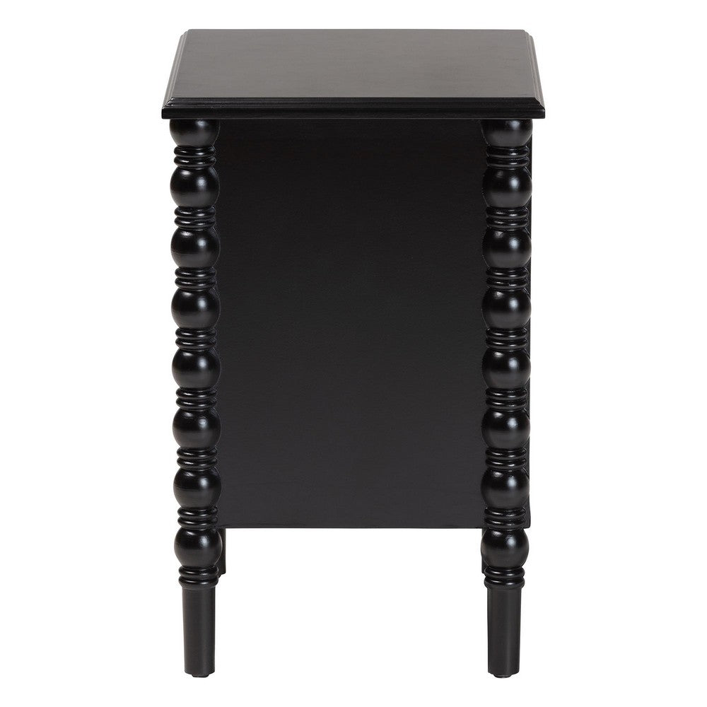 Baxton Studio - Malinda End Table in Black - JY24A172-Black/Wooden-End Table view 4