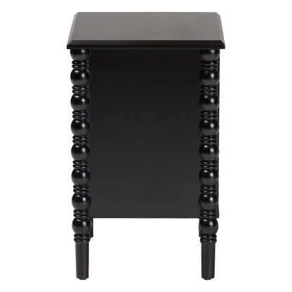 Baxton Studio - Malinda End Table in Black - JY24A172-Black/Wooden-End Table view 4