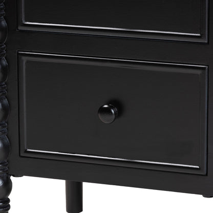 Baxton Studio - Malinda End Table in Black - JY24A172-Black/Wooden-End Table view 6
