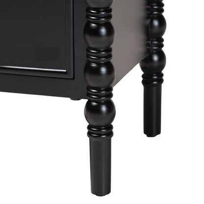 Baxton Studio - Malinda End Table in Black - JY24A172-Black/Wooden-End Table view 7