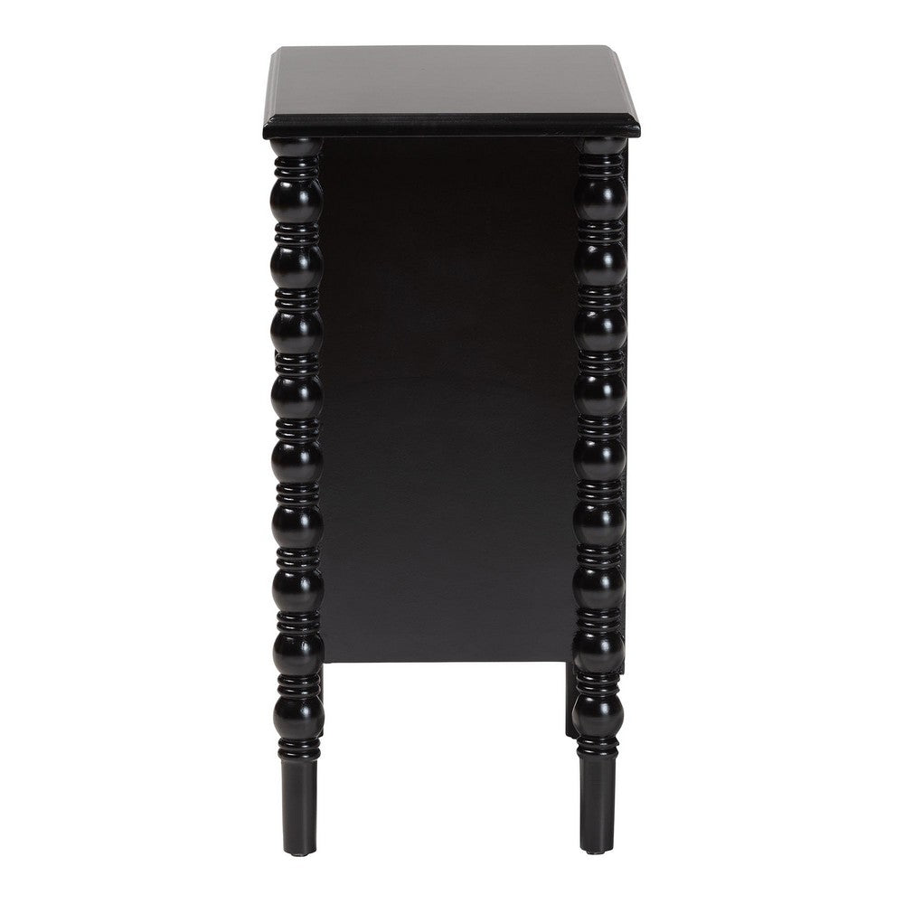 Baxton Studio - Malinda End Table in Black - JY24A173-Black/Wooden-End Table view 4