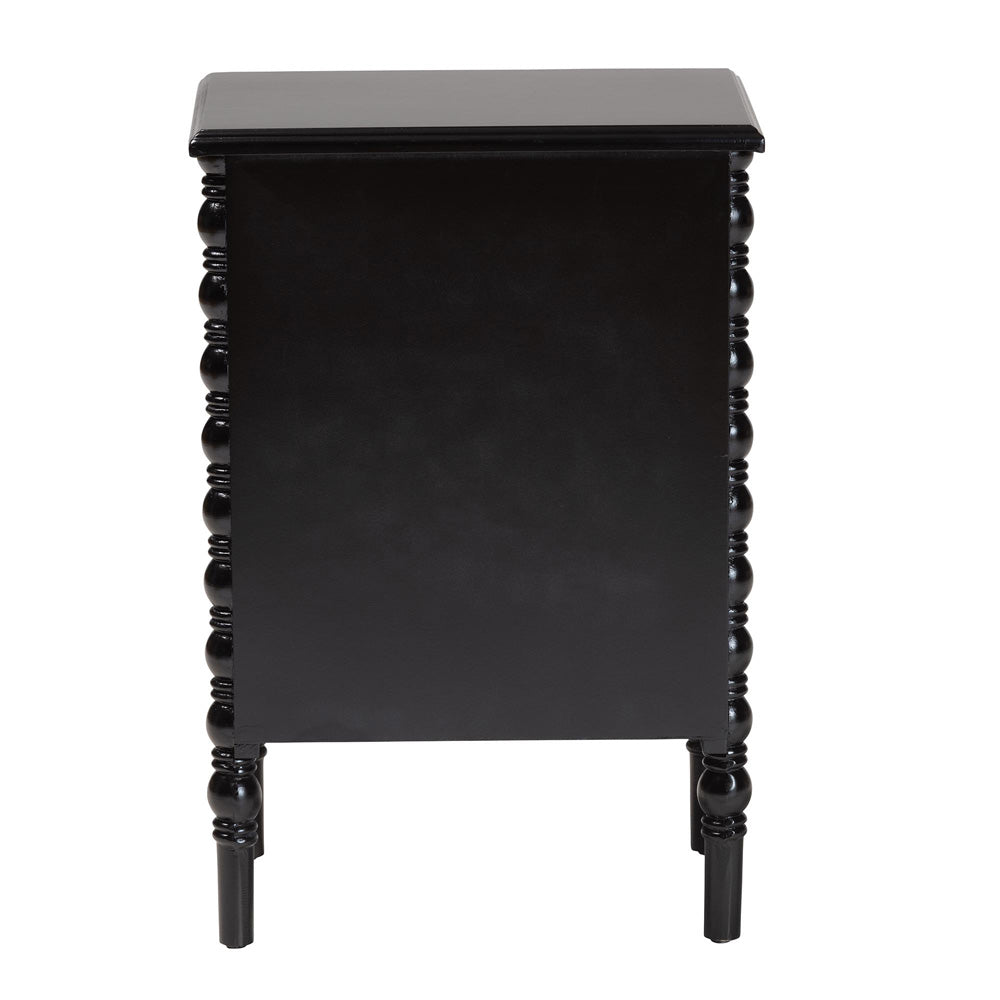 Baxton Studio - Malinda End Table in Black - JY24A173-Black/Wooden-End Table view 5
