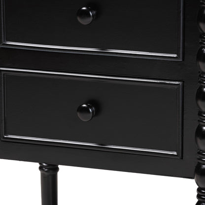 Baxton Studio - Malinda End Table in Black - JY24A173-Black/Wooden-End Table view 6