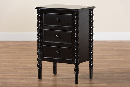 Baxton Studio - Malinda End Table in Black - JY24A173-Black/Wooden-End Table view 10