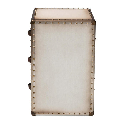 Baxton Studio - Mallison End Table in Beige/Coffee/Dark Brown - JY23B241-White-ET view 4