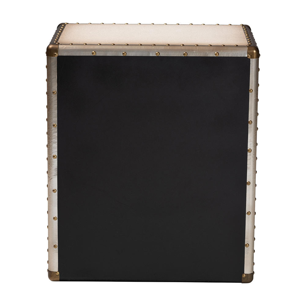 Baxton Studio - Mallison End Table in Beige/Coffee/Dark Brown - JY23B241-White-ET view 5