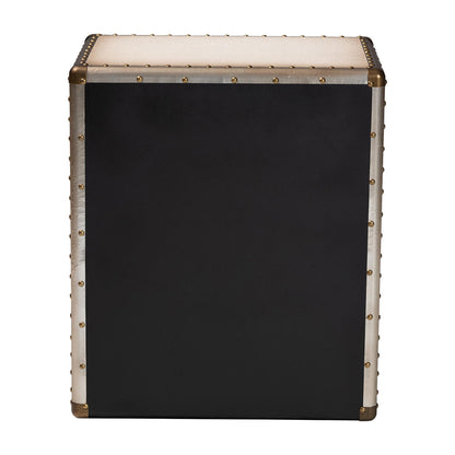 Baxton Studio - Mallison End Table in Beige/Coffee/Dark Brown - JY23B241-White-ET view 5