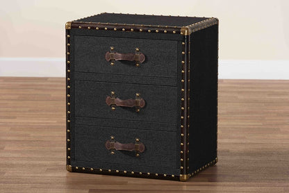 Baxton Studio - Mallison End Table in Black/Brown - JY23B241-Black-ET view 10