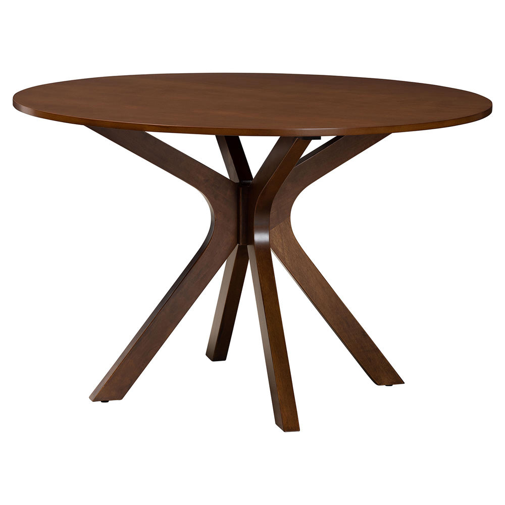 Baxton Studio - Mana Dining Set in Grey/Walnut Brown - Mana-Grey/Walnut-7PC Dining Set view 3