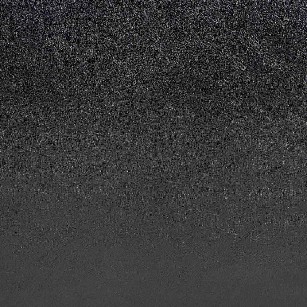 Baxton Studio - Manchester Ottoman in Black - Y-172-Black-OTTO view 8