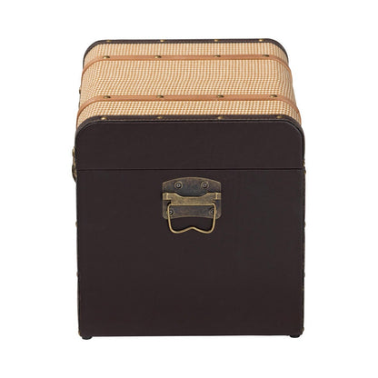Baxton Studio - Manton Storage Trunk in Light Brown/Dark Brown/Bronze - JY25B016-Large-Wooden Trunk view 4