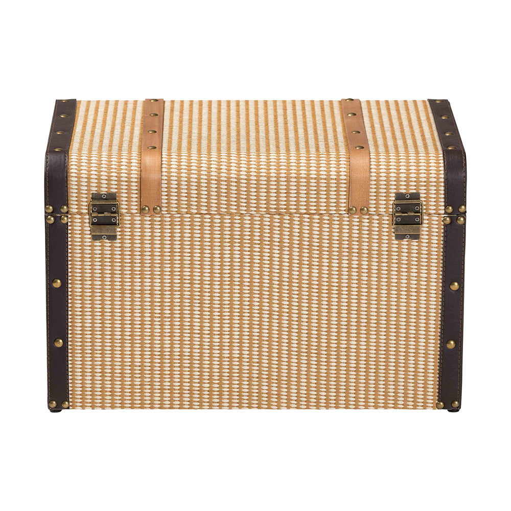 Baxton Studio - Manton Storage Trunk in Light Brown/Dark Brown/Bronze - JY25B016-Large-Wooden Trunk view 5