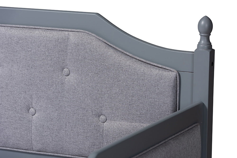 Baxton Studio - Mara Daybed - MG0014-Grey/Grey-Daybed view 7
