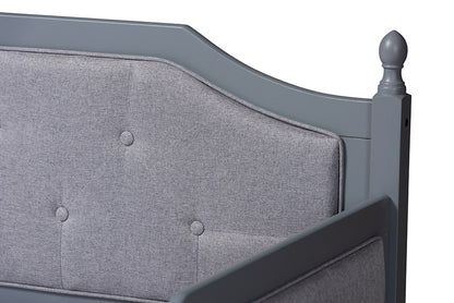 Baxton Studio - Mara Daybed - MG0014-Grey/Grey-Daybed view 7