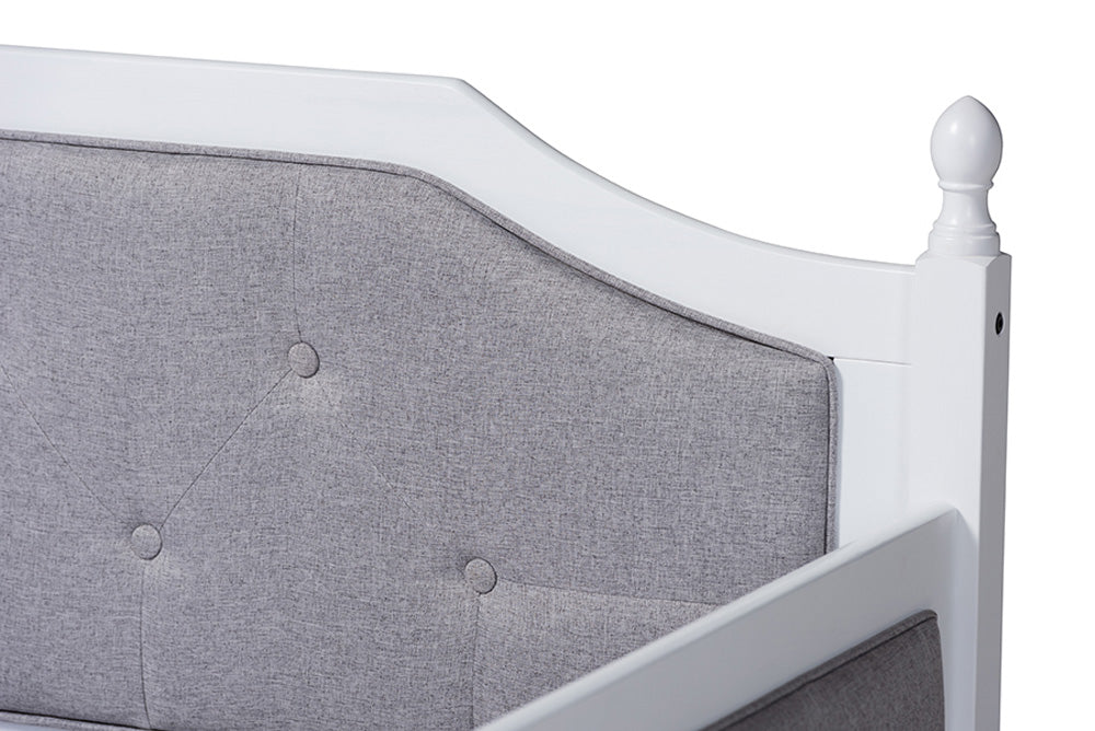 Baxton Studio - Mara Daybed - MG0014-Grey/White-Daybed view 7