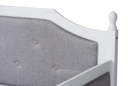 Baxton Studio - Mara Daybed - MG0014-Grey/White-Daybed view 7