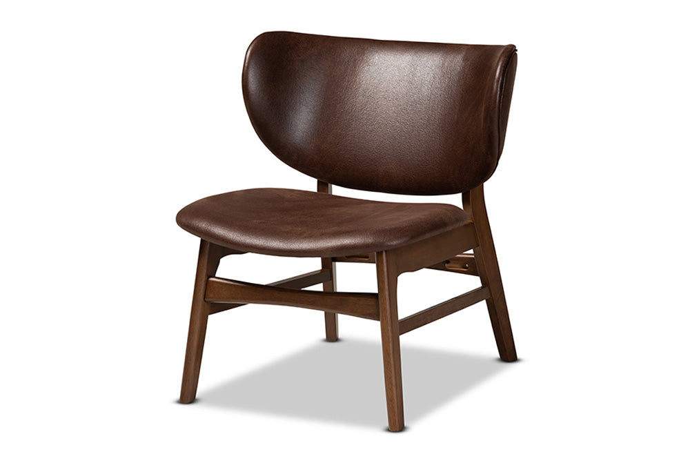 Baxton Studio - Marcos Chair - WM5002-Dark Brown/Walnut-CC view 1