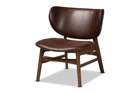 Baxton Studio - Marcos Chair - WM5002-Dark Brown/Walnut-CC view 1