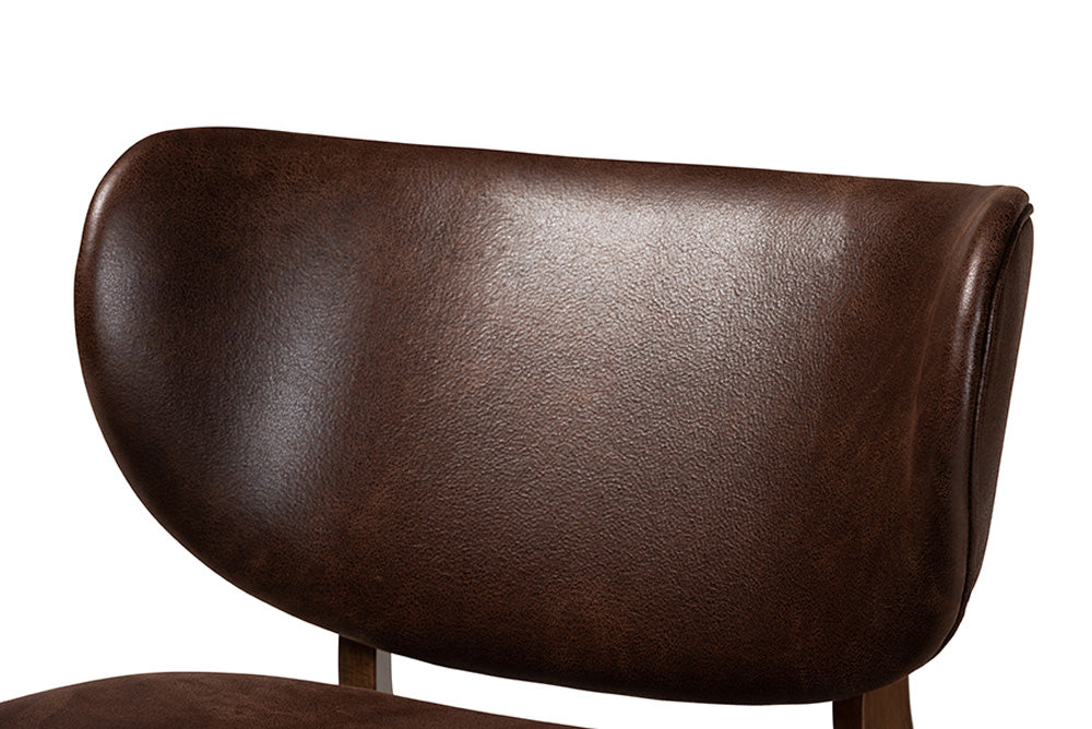 Baxton Studio - Marcos Chair - WM5002-Dark Brown/Walnut-CC view 6