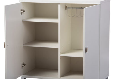 Baxton Studio - Marcy Bag Cabinet - HS-001-White view 2