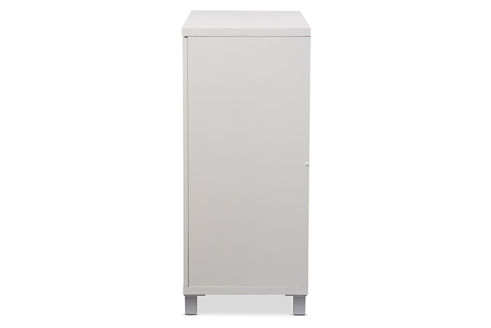 Baxton Studio - Marcy Bag Cabinet - HS-001-White view 3