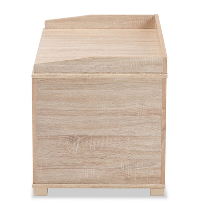 Baxton Studio - Mariam Cat House in Oak  - SECHC150140WI-Hana Oak-Cat House view 6